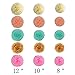 Baby Shower Wedding Party Decorations 42 pcs Gold Mint Green Pink Peach Cream Tissue Paper Pom Poms Flowers Tissue Tassel Garland Gold Glitter Five-Pointed Star Garland Kit