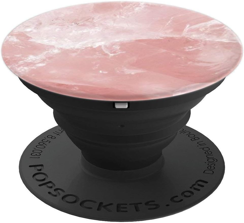 Pink Rose Gold Quartz Cute Pattern for Girls PopSockets Grip and Stand for Phones and Tablets