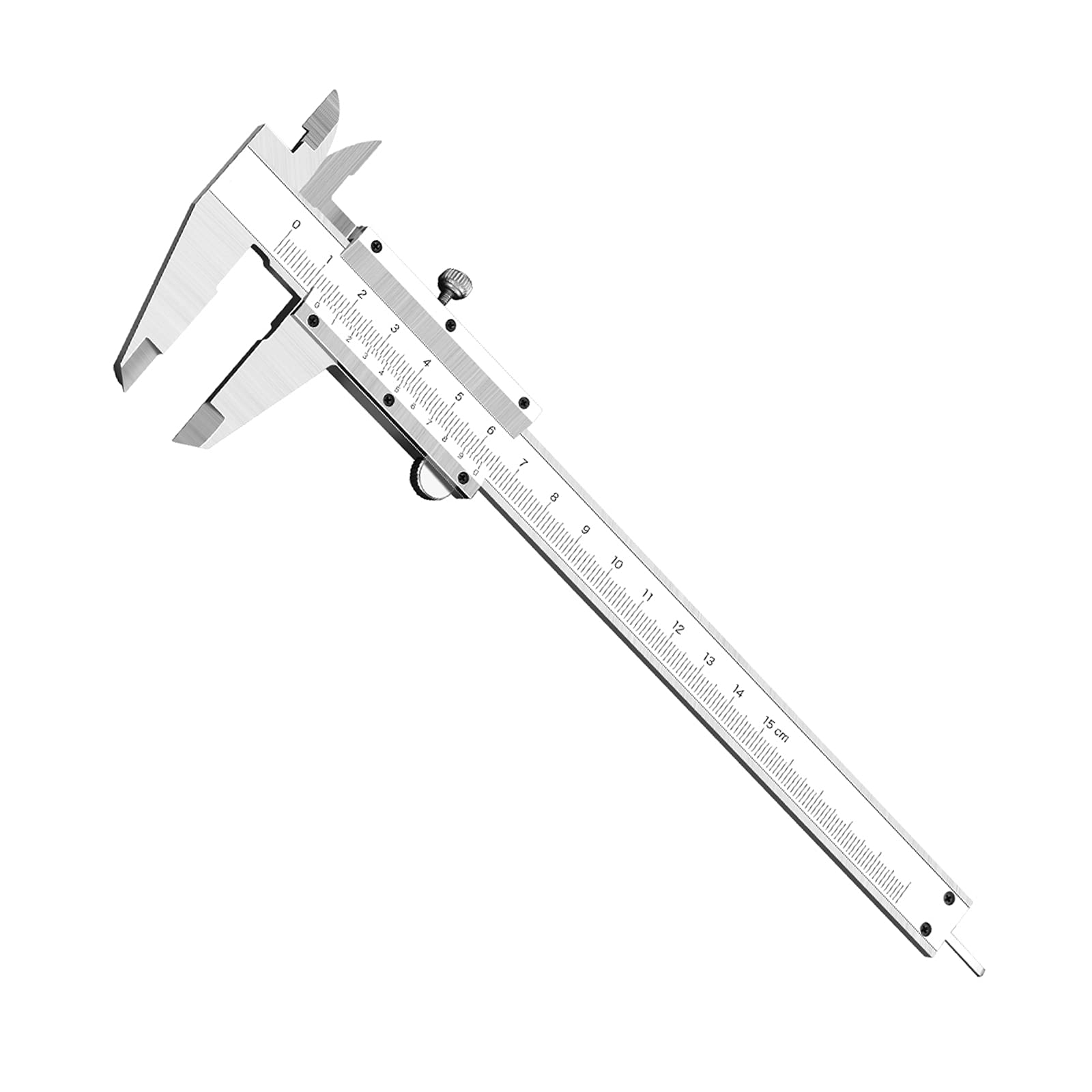 Hwtcjx Vernier Calipers, Callipers Measuring 150mm, Vernier Gauge, Calipers Gauge, Made of Stainless Steel, Sturdy and Durable, Clear Scale, Comfortable Hand Feeling, for Mathematics, Design (Silver)