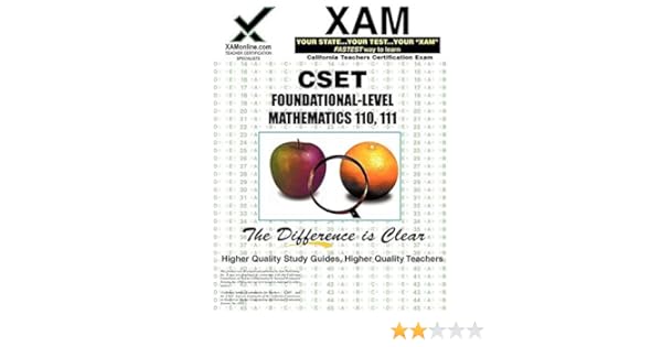 Cset foundational level mathematics 110 111 practice test 1