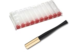 Denicotea Lady Ejector Series Cigarette Holder with Filter Slot & 10 Free Filters - Black - Add Style and Sophistication - Avoid Stained Lips & Fingers - German Engineering - 20202