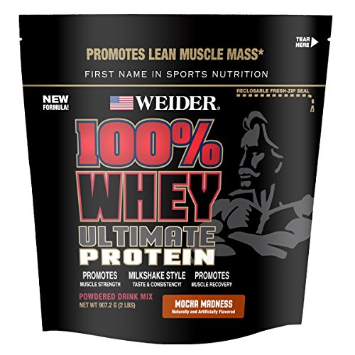 Weider 100% whey ultimate powder, mocha madness, 2.0 po…