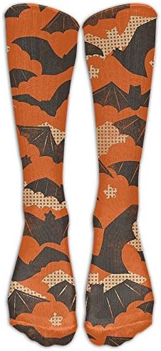 Halloween Fabric Halloween Patterns Compression Socks Soccer Socks Knee High Socks Long Stockings For Running,Jogging,Cross Training,Workouts,Basketball,Hiking,Tennis,Cycling,Relief