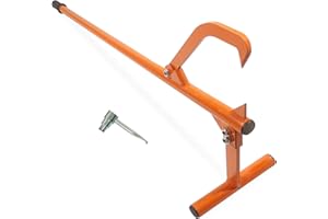 ALLCOS 50.9" Timberjack Log Lifter, Adjustable Log Roller Cant Hook, Heavy Duty Steel Log Jack, Logging Tools with Grip Handle for Rolling and Raising Up The Logs