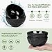 FRLEDM Melamine Bowls-13.2 Ounce for Cereal,Noodle,Soup,Salad,Fruit-Matte black
