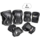 JBM Kids/Youth Knee Pad Elbow Pads and Wrist Guards Protective Gear Set for Skateboarding Cycling Roller Skating Inline Skating Scooter Riding Sports BMX Biking Sports