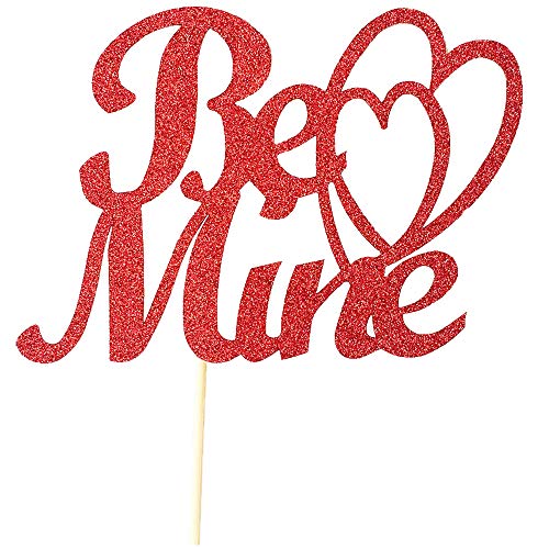 Flairs New York Happy Birthday Decorations Cake Toppers Party Props (Pack of 1 Cake Topper, Be Mine)