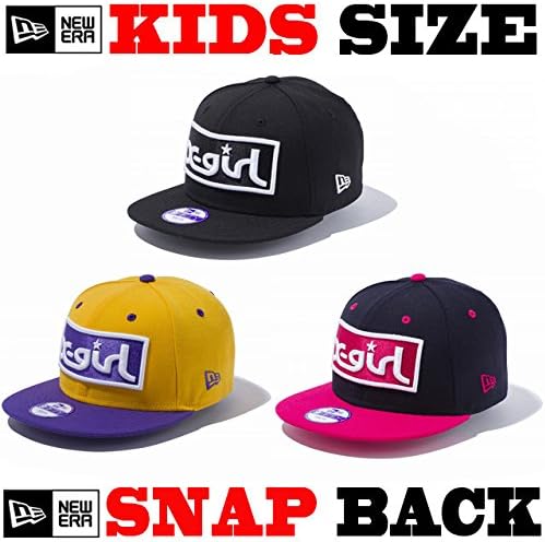 Amazon X Girl New Era ニューエラ Kids キッズサイズ 9fifty X Girl Snapback Cap エックスガール コラボ スナップバック ブラック 帽子 通販