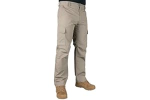 LA POLICE GEAR LAPG Men's Urban Ops Tactical Pants, Gusseted Crotch Cargo Pants, Ripstop Work Pants, Water & Stain Resistant Pants for Men