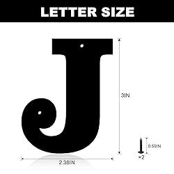 3 Inch Metal House Numbers, House Address Letters