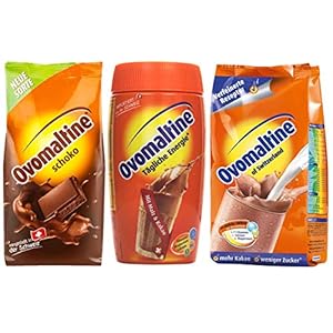 Ovomaltinepoeder 3 st., Klassieker poeder, chocoladepoeder, blikje Cassic-poeder, 2x500g, 1x450g