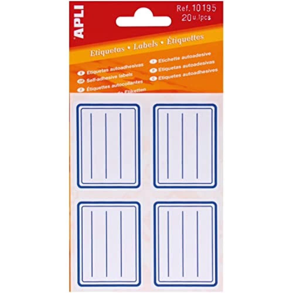 APLI – Blue School Bag 38 x 50 mm 20 Units