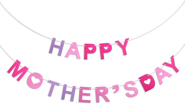 Amazon Com Oulii Mother S Day Banners Happy Mother S Day
