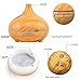 Aromatherapy Diffuser - 550 mL Remote Control Essential Oil Defusers Electric Ultrasonic Cool Mist Humidifier Air Purifier 7 Color LED light 4 time-setting Wood Grain Whisper-Quiet