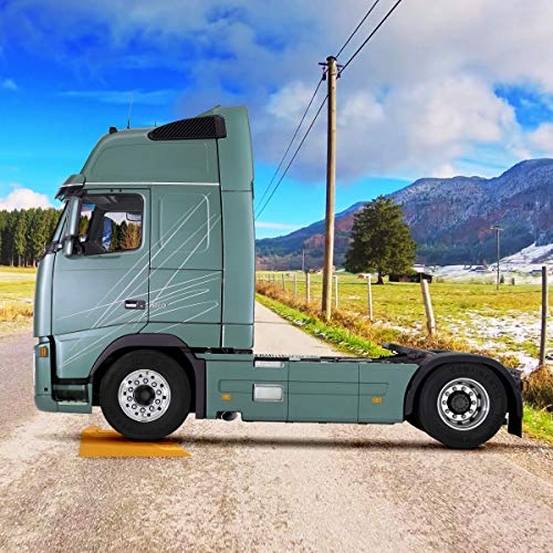 Zone Tech Automotive Multi Leveling Ramps Set of 4 Yellow Bocks