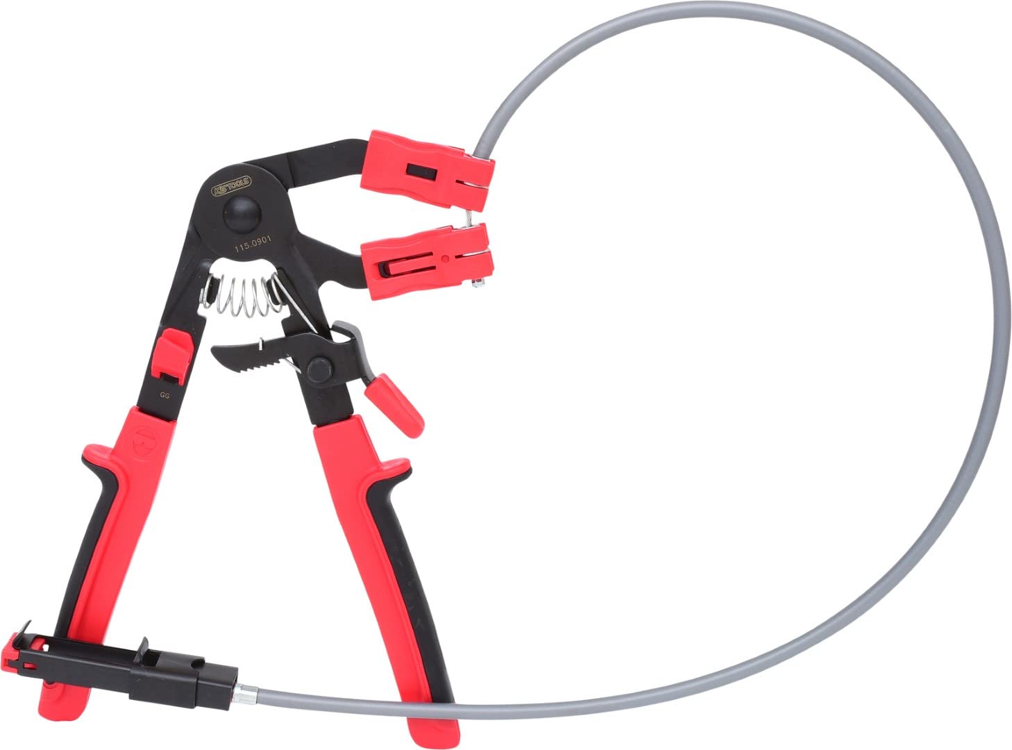 KS Tools 115.0901 Hose clamp pliers with Bowden cable, 730 mm