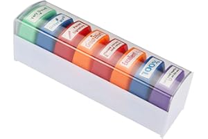 Self-Inking Teacher Stamp Set, Motivation School Grading Stamp Encouraging Comments for Parent Signature School Teachers Revi