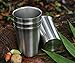 Caveman Premium Heavy Stainless Steel Cups For Kids & Toddlers. Safe Rimless 8oz 4Pack