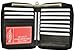 Mens Leather Zippered Wallet style - 702 (Color:Black)