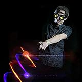GloFX LED Pivot Poi: 9-Mode Light Up Flow Poi Ball Rave Balls