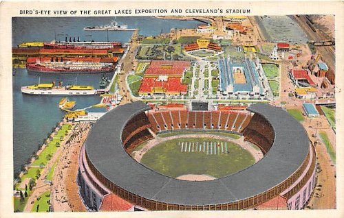 The Great Lakes Exposition & Clelelands Stadium, Baseball Team, Base Ball Stadium Postcard Postcards
