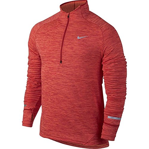 Nike dri-fit stay warm element sphere half-zip mens red…