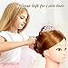 Training Mannequin, Luckyfine 24'' Natural Golden Super Long Hair Mannequin Hairdressing Head, Synthetic Hair Styling Head with Clamp, Model Head for Makeup, Hair Hairdressing, Jewelry Display