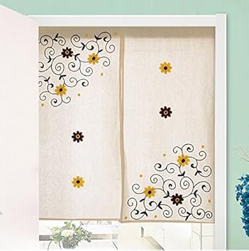Amazon のれん 暖簾 間仕切り 目隠し 和風のれん おしゃれ 花柄 刺繍 Amazon のれん 暖簾 間仕切り 目隠し 和風のれん おしゃれ 花柄 刺繍