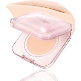 CLIO Kill Cover Mesh Glow Essential Cushion Foundation, Buildable Ultra-Fit Coverage with Glow Finish, Long-Lasting Hydration, Flawless Cover for Sensitive &amp; Dry Skin, Korean Foundation (19C LIGHT)