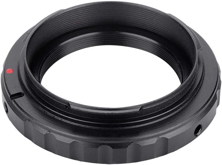 Topiky Lens Mount Adapter Ring, T2/T Mount Lens Converter to for Canon EOS EF DSLR/SLR 650D 60D 550D,Manual Focusing M42*0.75 Adapter
