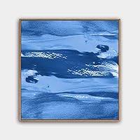 Framed Canvas Wall Art Abstract Color Painting Canvas Prints Home Artwork Decoration for Living Room,Bedroom - 16x16 inches