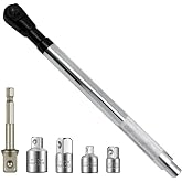 JEUCLEL Offset Extension Wrench for Electric Drill, Impact Wrench Extender | Electric Ratchet, 1/2" Electric Drill Adapter, Socket Adapters, Impact Extension, Slim Design, Tight Spaces