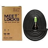 MEETLOCKS Bike Tube MTB 26x1.75-2.125 Recycle Butyl Solid Brass Stem Valve Presta,2 Pcs Pack,4 Pcs Pack For Choice