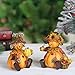 Goose Creek Polystone Table Decor Harvest Pumpkin People Dolls for Home Fall Decor, 2 ASST