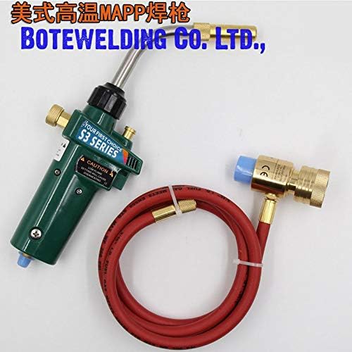 Westsell Multi-functional American Mapp Gas Brazing Torch Self Ignition Trigger 1.5m Hose Propane Welding Heating BBQ Burner