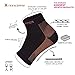 Thx4 Copper Compression Recovery Foot Sleeves for Men & Women, Copper Infused Plantar Fasciitis Socks for Arch Pain, Reduce Swelling & Heel Spurs, Ankle Sleeve with Arch Support-Large