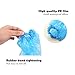 HUABEI Disposable Shoe Covers 24 Pack (12 Pairs) Blue Rain Shoes and Boots Cover Plastic Long Shoe Cover Clear Waterproof Anti-Slip Overshoe for Women Men Water Boots Cover Rainy Day Use Cover
