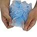 Eagrye Mesh Pouf Shower Bath Sponge, Blue, 8 Counts, F