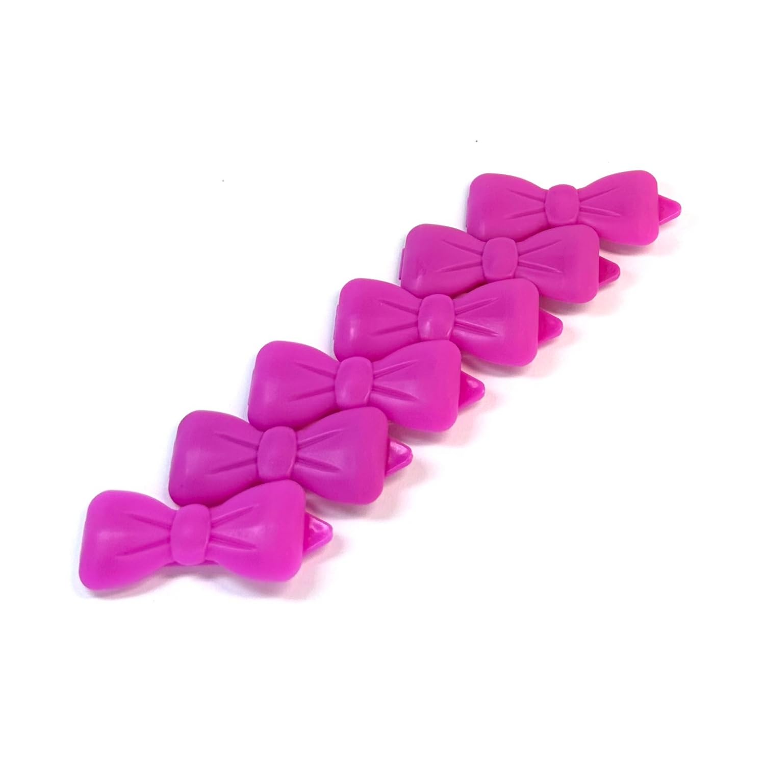 Camtiac Dog Hair Clip, Set of 6 Fuchsia