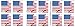 USPS US Flag 2018 Forever Stamps ((Book of 60))