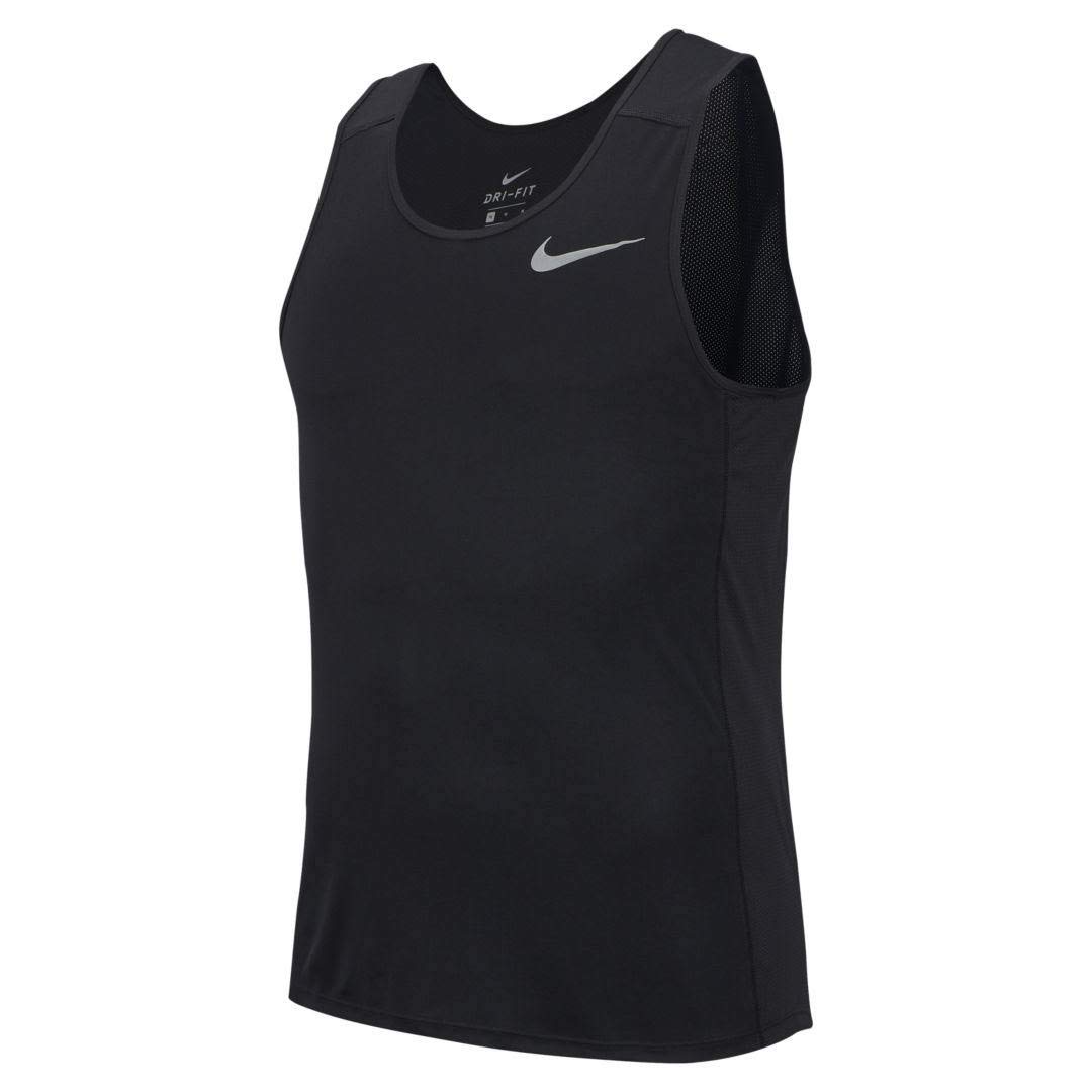 Nike Men's DriFit Miler Running Tank Top (Black, XXLarge) Amazon.in