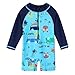 HUAANIUE Baby Toddler Boy Swimsuit Rash Guard Swimwear One Piece Car 6-12 Month