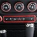 opar Red Emergency Light Switch Cover Trim for 2011-2018 Jeep JK Wrangler & Unlimited