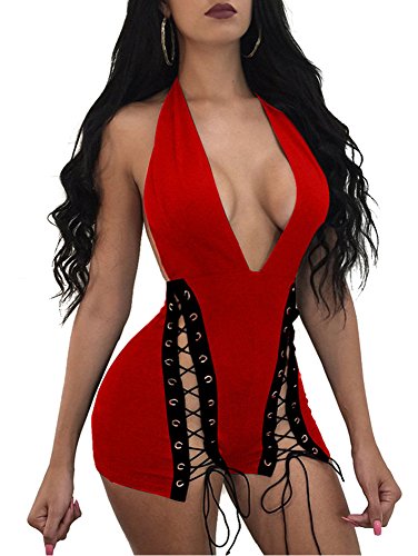 red bodycon romper