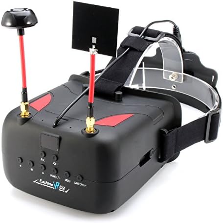 Chunnuan Eachine VR D2 5 Inches 800x480 40CH Raceband 5.8G Diversity FPV Video Recording DVR Goggles Lens Adjustable