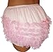 Baby Pants Pastel Pink Frilly Rhumba Adult Pullon Plastic Pants - Large