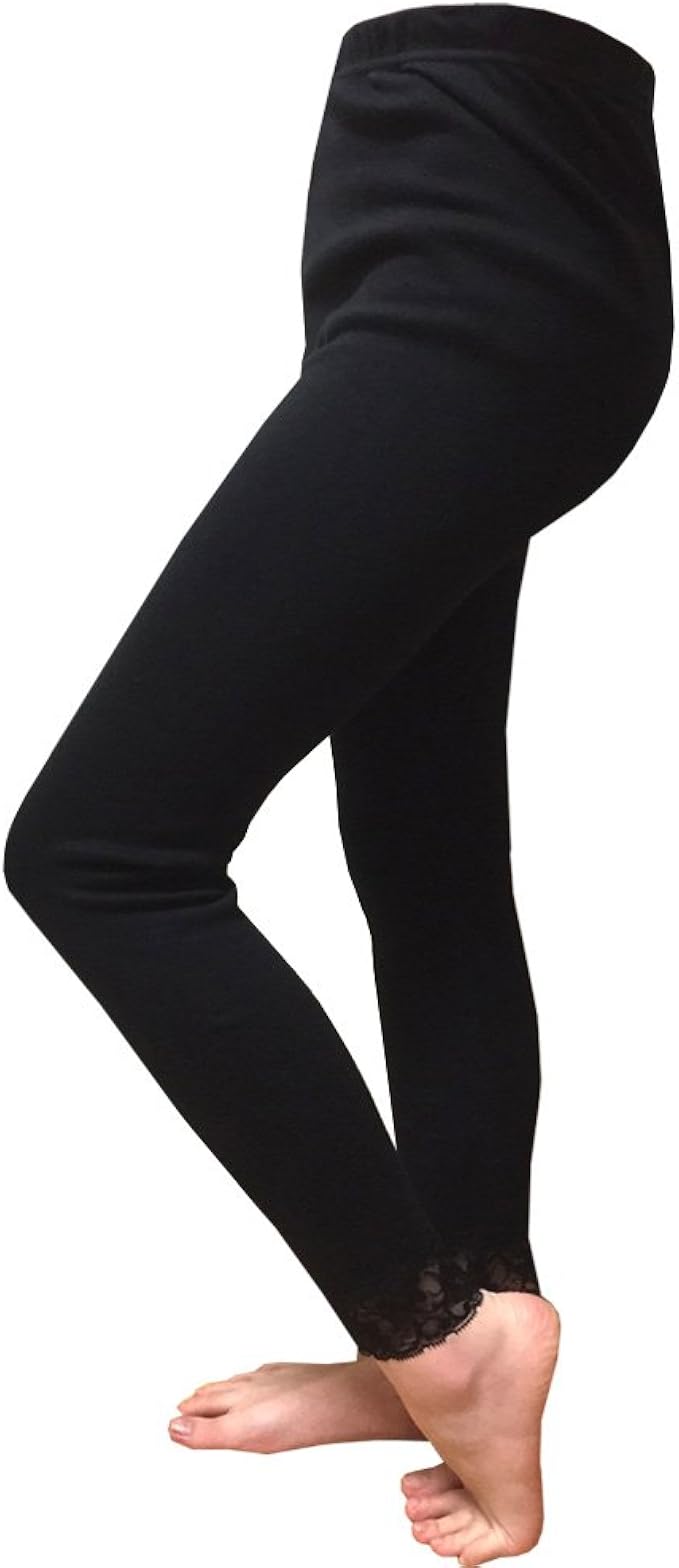 Amazon キッズ ジュニア 女の子 黒無地レギンス 1分丈 5分丈 7分丈 9分丈 スパッツ Fo Tmrg99 160cm 9分丈 レギンス 通販