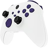 eXtremeRate No Letter Imprint Custom Full Set Buttons for Xbox Series X & S Controller, Replacement Accessories Bumpers Triggers Dpad ABXY Keys Parts for Xbox Core Wireless Controller - Purple