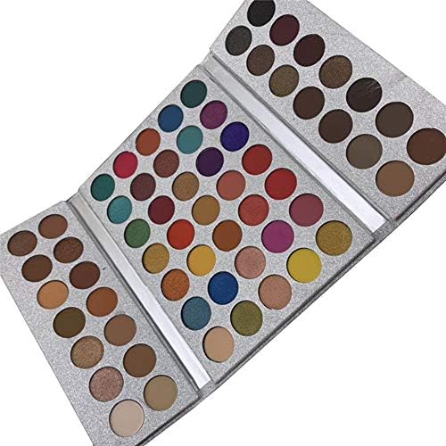 64 Color High Gloss Matte Eyeshadow Glitter Eye Shadow Waterproof Pigment Lasting Eye Shadow Eye Makeup Cosmetics - Colorful