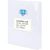 Cut Away Embroidery Stabilizer 10" x 12" 100 Precut Sheets Weight 2.8 OZ | Simthread Backing Interlining for Machine Embroidery
